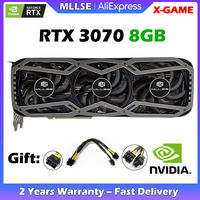 Oryginalna karta graficzna MLLSE GeForce RTX 3070 do gier 8GB 256-bitowa karta graficzna GDDR6 PCI Express 4.0x16 RTX 3070 8GB potrójne wentylatory 1